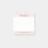Elegant art-deco patroon in roze & wit post-it® notes (Voorkant)