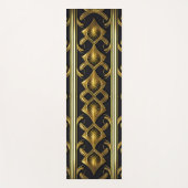 Elegant art deco patroon in zwart en goud yogamat (Voorkant)