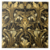 Elegant art deco patroon tegeltje (Voorkant)