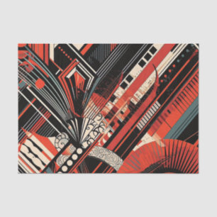 Elegant Art Deco patroon Tissuepapier