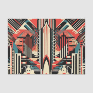 Elegant Art Deco patroon Tissuepapier