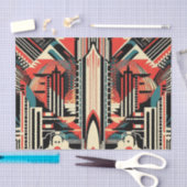 Elegant Art Deco patroon Tissuepapier (Craft)