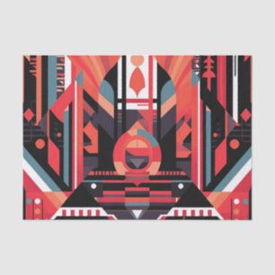 Elegant art deco patroon tissuepapier