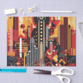Elegant art deco patroon tissuepapier (Craft)