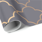 Elegant Art Deco Pattern. Cadeaupapier (Rol Hoek)