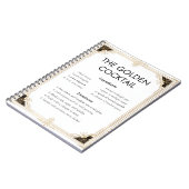 Elegant Art Deco Recept Ontwerp Notitieboek (Linkerzijde)