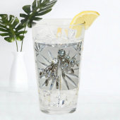Elegant  Art Deco Rhinestone Retro Glam Glas
