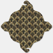 Elegant art deco tegelpatroon bedankdoosjes (Ongevouwen)