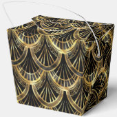 Elegant art deco tegelpatroon bedankdoosjes (Achterkant)