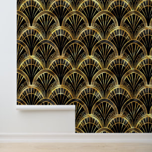 Elegant art deco tegelpatroon behang