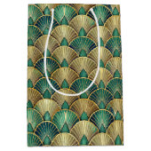 Elegant Art Deco tiled pattern  Medium Cadeauzakje (Voorkant)