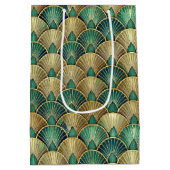 Elegant Art Deco tiled pattern  Medium Cadeauzakje (Achterkant)