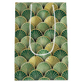 Elegant Art Deco tiled pattern Medium Cadeauzakje (Achterkant)