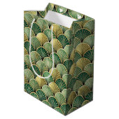Elegant Art Deco tiled pattern Medium Cadeauzakje (Achterkant Gekanteld)
