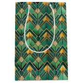 Elegant Art Deco tiled pattern  Medium Cadeauzakje (Voorkant)