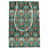 Elegant Art Deco tiled pattern  Medium Cadeauzakje (Voorkant)
