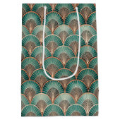 Elegant Art Deco tiled pattern  Medium Cadeauzakje (Achterkant)