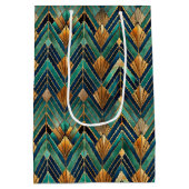 Elegant Art Deco tiled pattern  Medium Cadeauzakje (Achterkant)