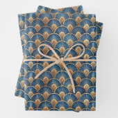 Elegant Art Deco tiled pattern party Inpakpapier Vel (In situ)