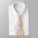 Elegant Art Deco Verbrandt Oranje huwelijk Stropdas<br><div class="desc">Vintage Deco verbrand Oranje legante bruiloft Stropdas</div>