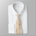Elegant Art Deco Verbrandt Oranje huwelijk Stropdas<br><div class="desc">Vintage Deco verbrand Oranje legante bruiloft Stropdas</div>