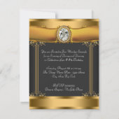 Elegant Art Deco verjaardagsfeestje Kaart (Achterkant)