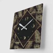 Elegant Art Deco Vierkante Klok (Hoek)