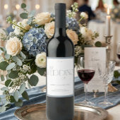 Elegant Art Deco Wedding Welcome Sign Wijn Etiket