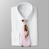 Elegant Art Deco Woman in Roze Stropdas (Gebonden)