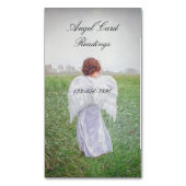 Elegant Art Design Angel-kaart lezen Magnetisch Visitekaartje (Voorkant Verticaal)