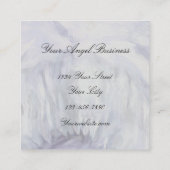 Elegant Art Design Angel-kaart lezen Vierkante Visitekaartje (Achterkant)