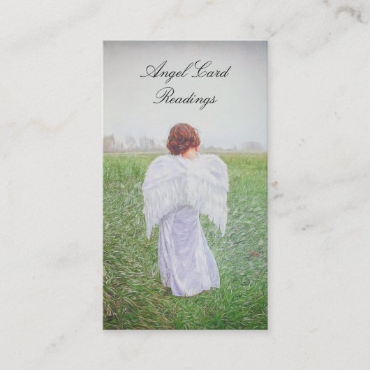Elegant Art Design Angel-kaart lezen Visitekaartje (Voorkant)