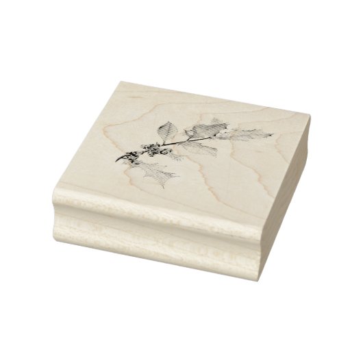 Elegant Art Kerstmis Heilige Grafische Moderne Hol Rubberstempel (Stempel)