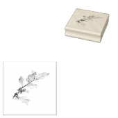 Elegant Art Kerstmis Heilige Grafische Moderne Hol Rubberstempel (Gestempeld)