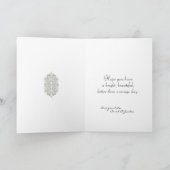 Elegant Art Nouveau 50e verjaardag Kaart (Binnen)