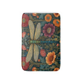 Elegant art nouveau Autumn floral Dragonfly Badmat (Voorkant Verticaal)