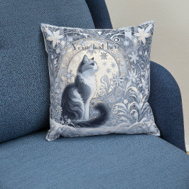 Elegant Art Nouveau Cat Design  Kussen