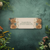 Elegant Art Nouveau Floral Vrijgezellenfeest Etiket