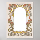 Elegant Art Nouveau geïnspireerd Ketubah handschri Folie Afdrukken (Voorkant)