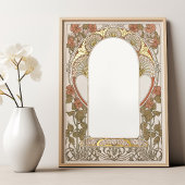 Elegant Art Nouveau geïnspireerd Ketubah handschri Folie Afdrukken