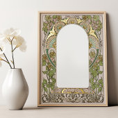 Elegant Art Nouveau geïnspireerd Ketubah handschri Folie Afdrukken