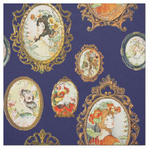 Elegant  Art Nouveau Girls Flowers Lijsten