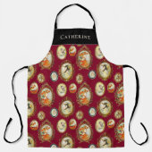 Elegant  Art Nouveau Girls in  Lijsten Schort (Voorkant)