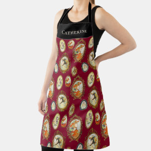 Elegant Art Nouveau Girls in Lijsten Schort