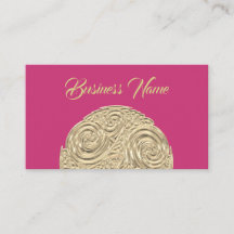 Elegant art nouveau goud fuschia roze medaillon