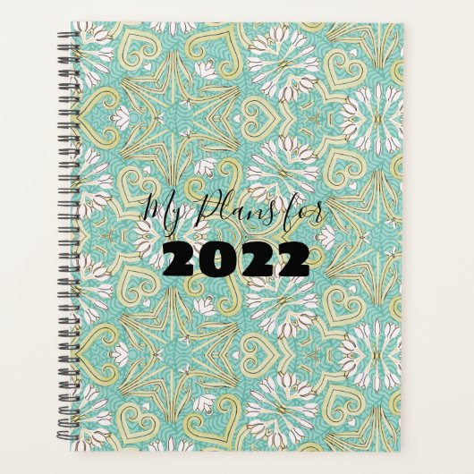 Elegant Art Nouveau Motif Planner (Voorkant)