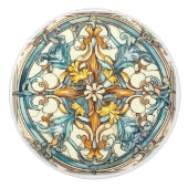 Elegant art nouveau patroon keramische knop (Voorkant)