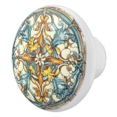 Elegant art nouveau patroon keramische knop (Rechts)