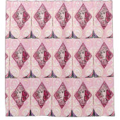 Elegant Art Nouveau Roos Woman Douchegordijn (Voorkant)