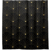 Elegant art nouveau seamless pattern. Abstract min Douchegordijn (Voorkant)